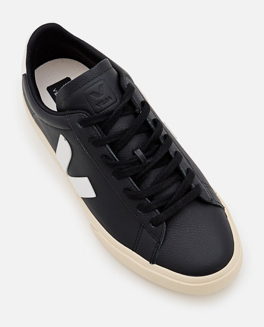 Black Campo Leather Sneakers 4