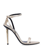 Pale Gold Leather Heels 1