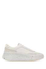 White Leather Sneakers 1