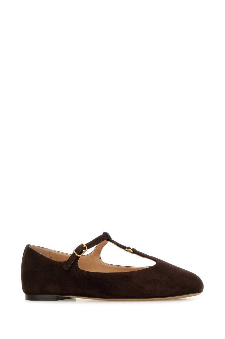 Brown Suede Ballet Flats 2