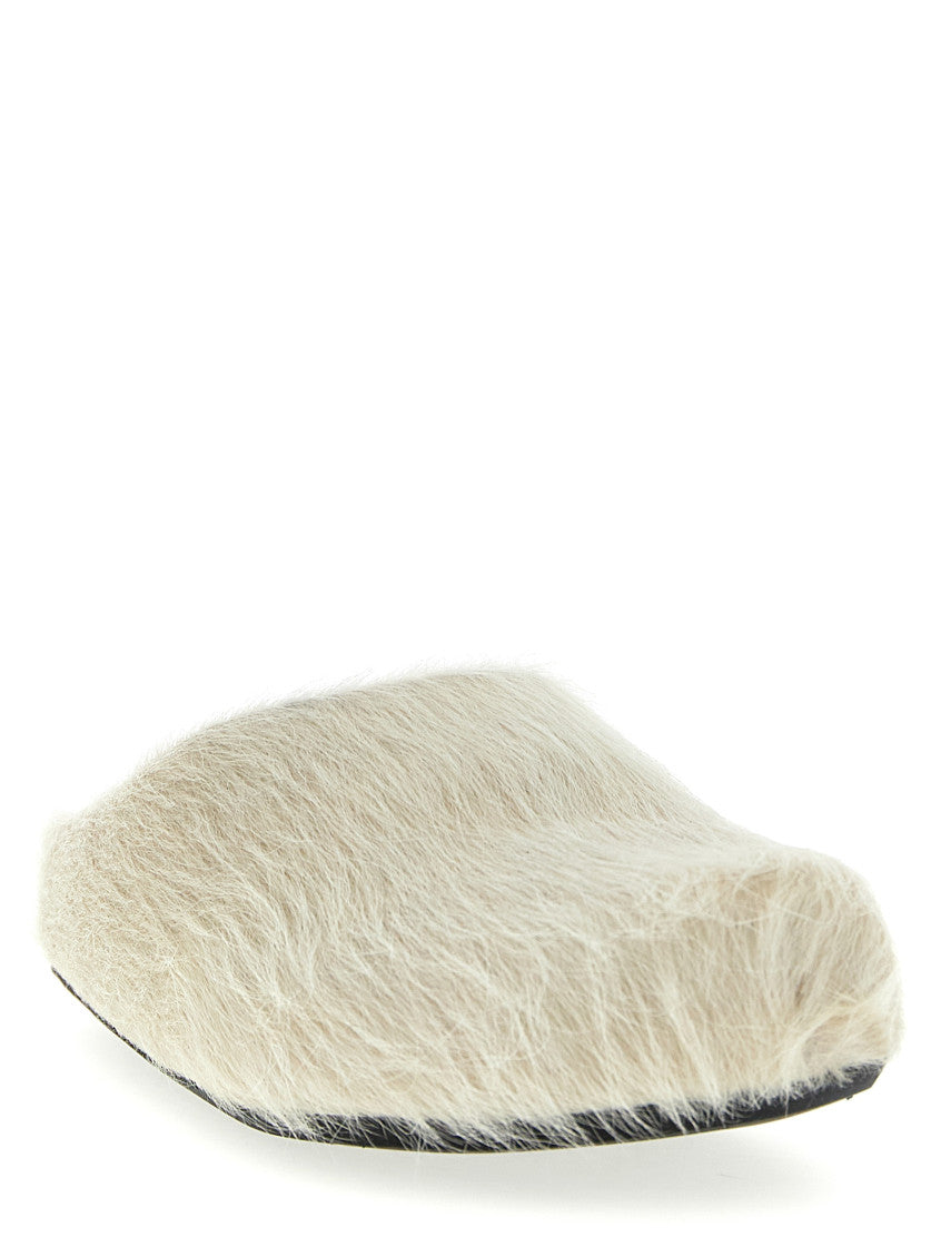 White Slip On Slides 2