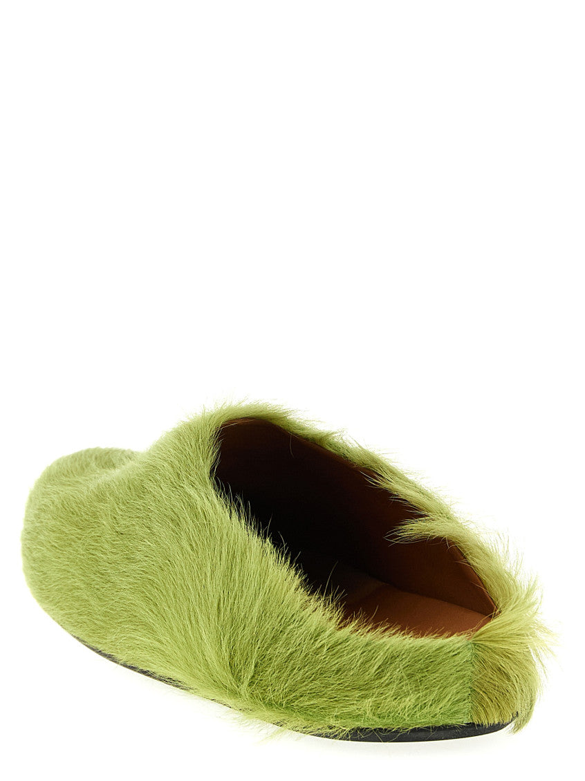 Green Slip On Slides 3