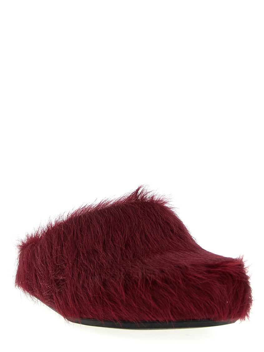 Maroon Slip On Slides 2
