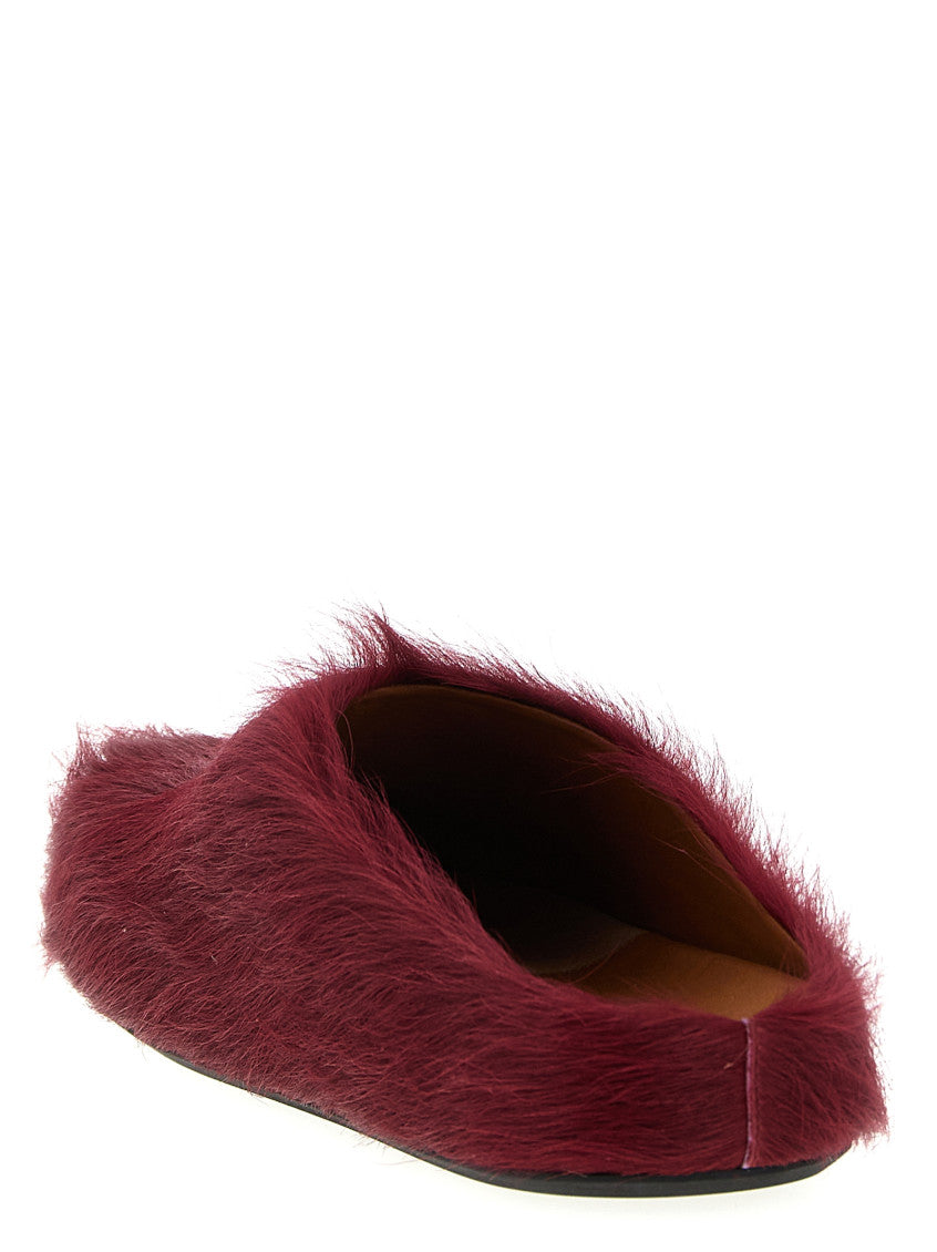 Maroon Slip On Slides 3