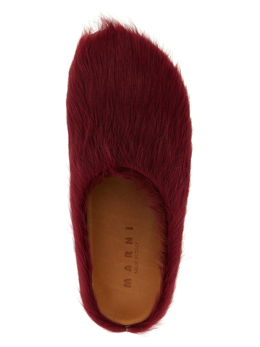 Maroon Slip On Slides 4