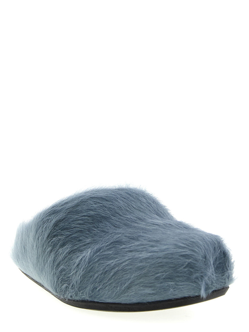 Light Blue Slip On Slides 2