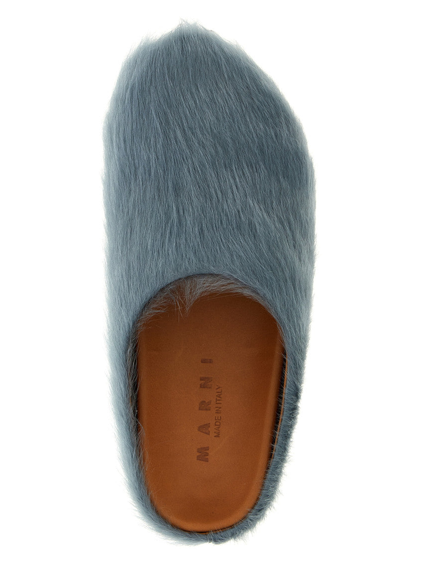 Light Blue Slip On Slides 4