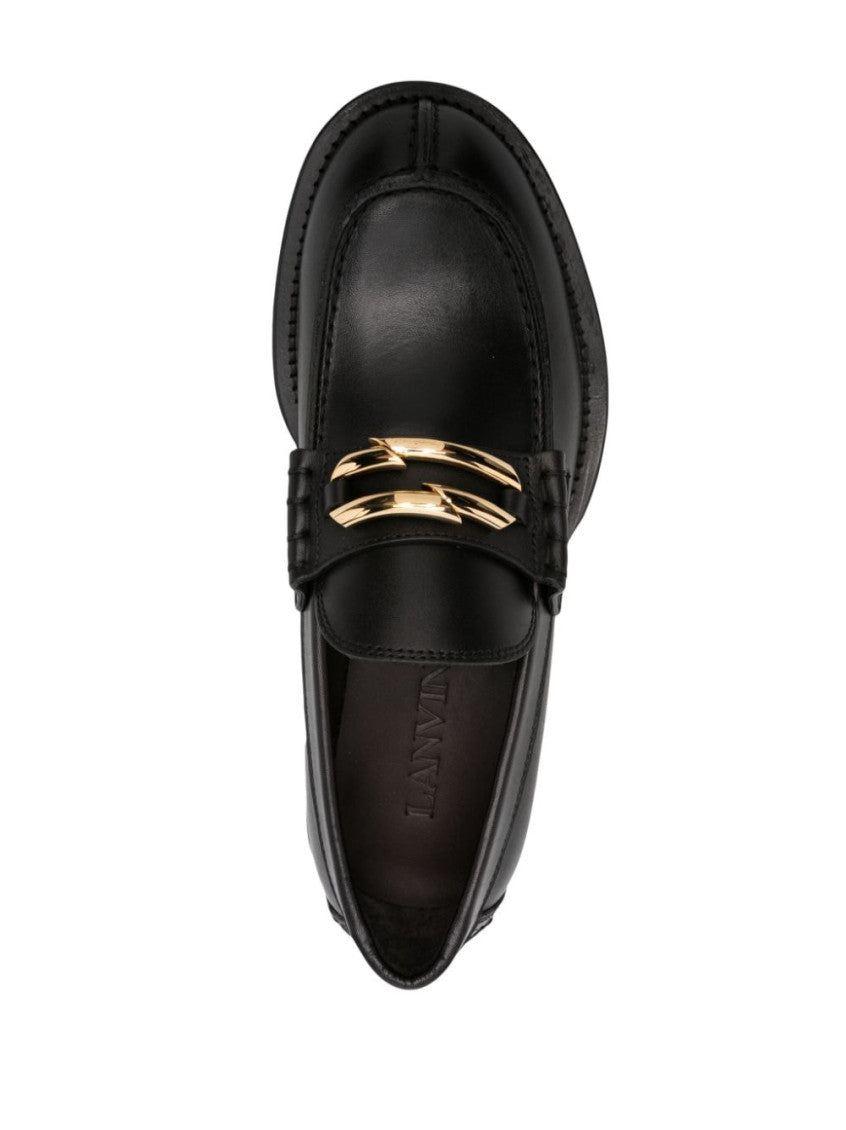 Black Medley Leather Loafers 3