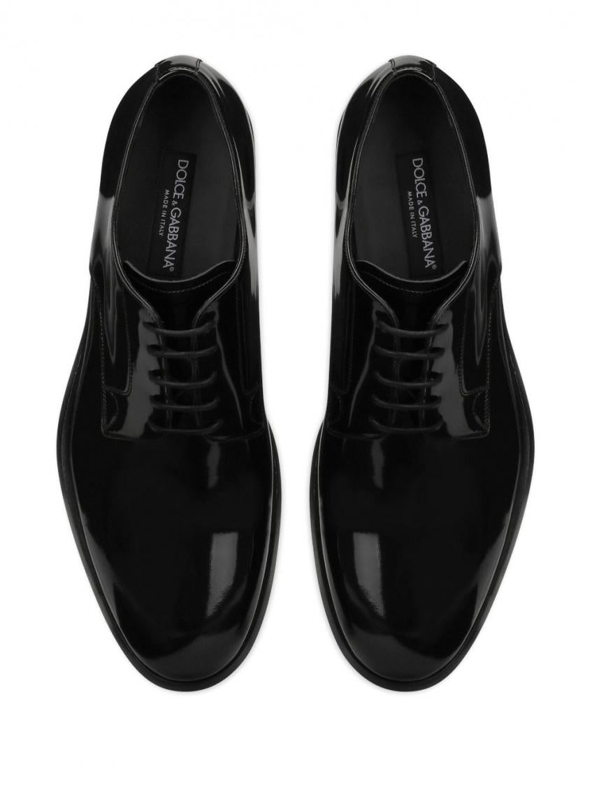 Black Leather Lace Up Shoes 4