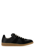 Black Leather Replica Sneakers 1