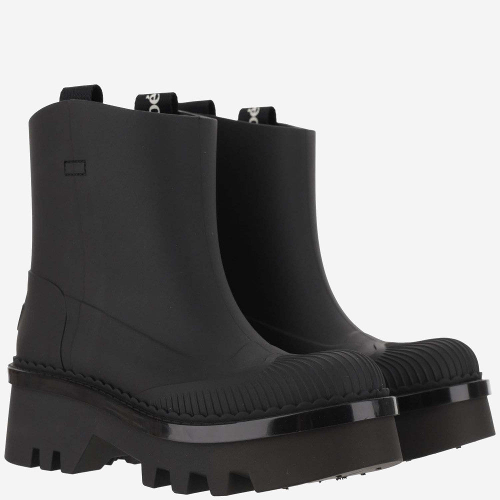 Black Slip On Boots 2