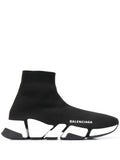 Black Stretch Fabric Speed 2.0 Sneakers 1
