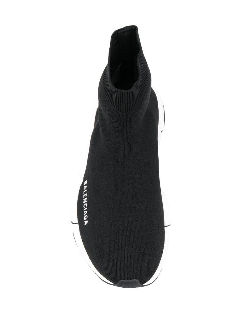 Black Stretch Fabric Speed 2.0 Sneakers 3