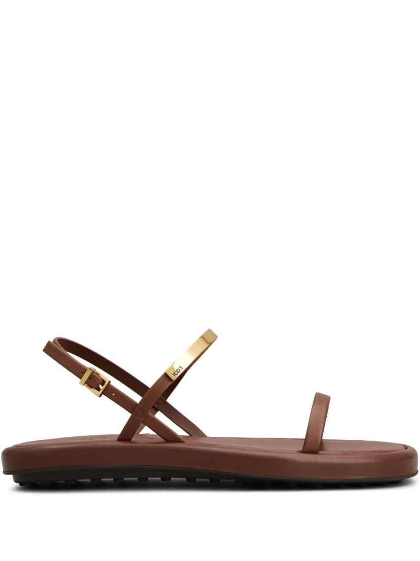 Brown Leather Sandals 1