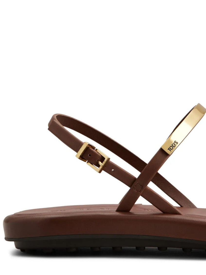 Brown Leather Sandals 5