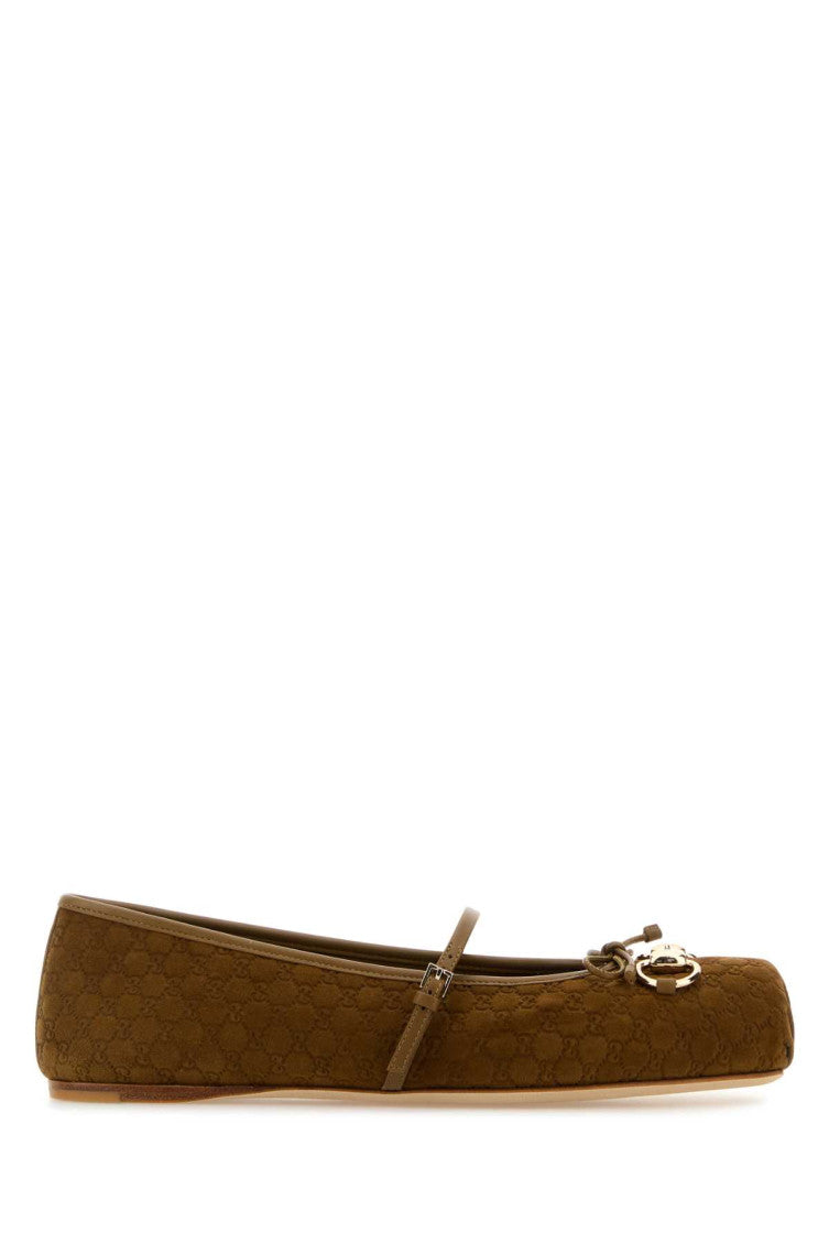 Brown Suede Ballet Flats 1