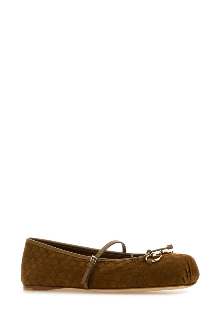 Brown Suede Ballet Flats 2