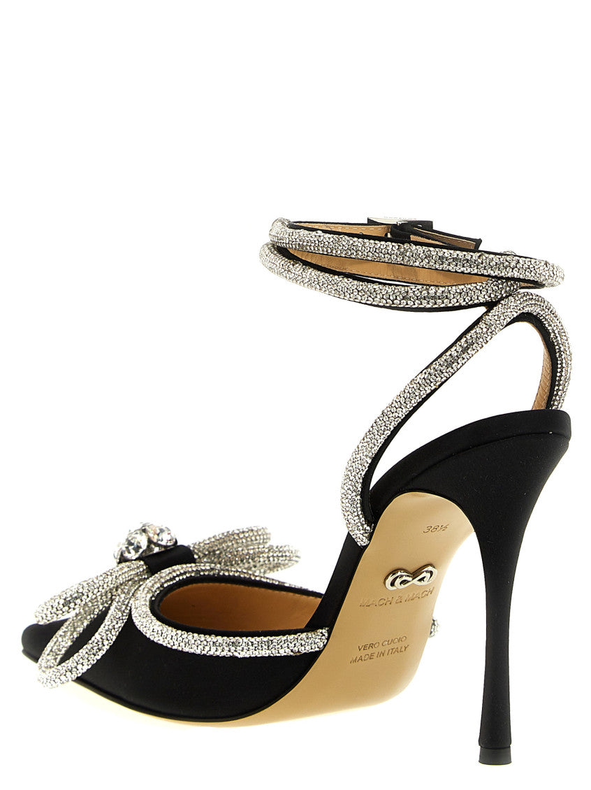 Black Satin Pumps 3