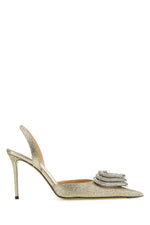Golden Slingback Pumps 1