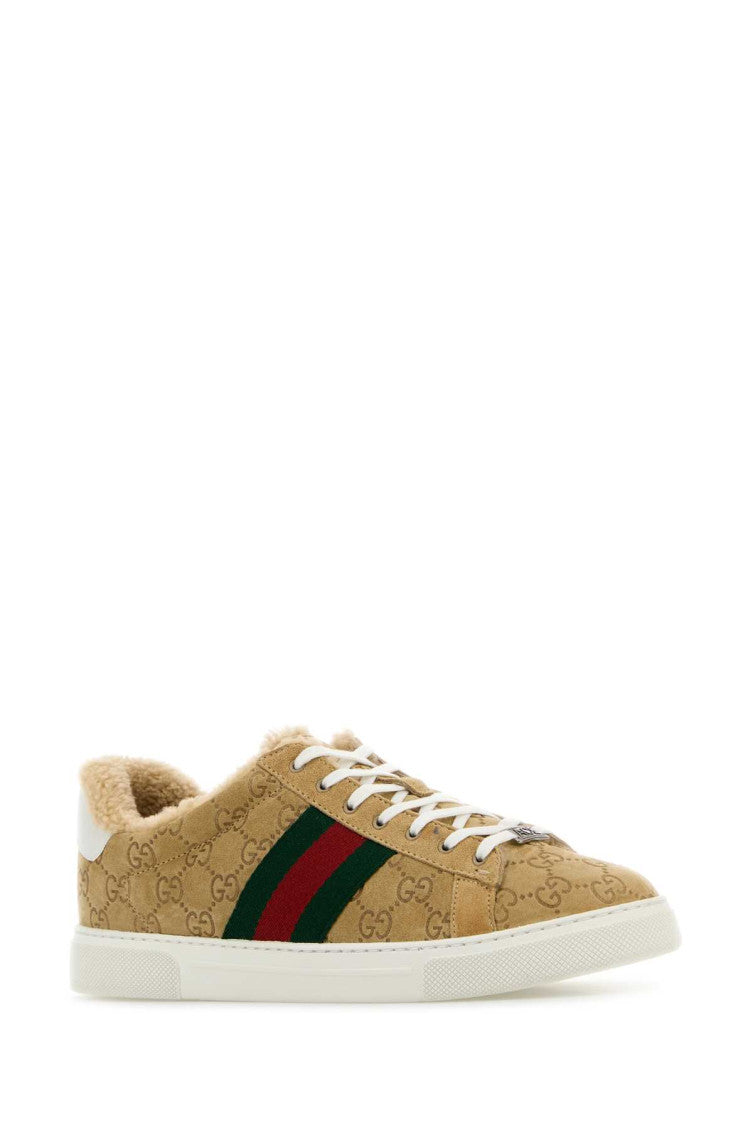 Beige Suede Sneakers 2