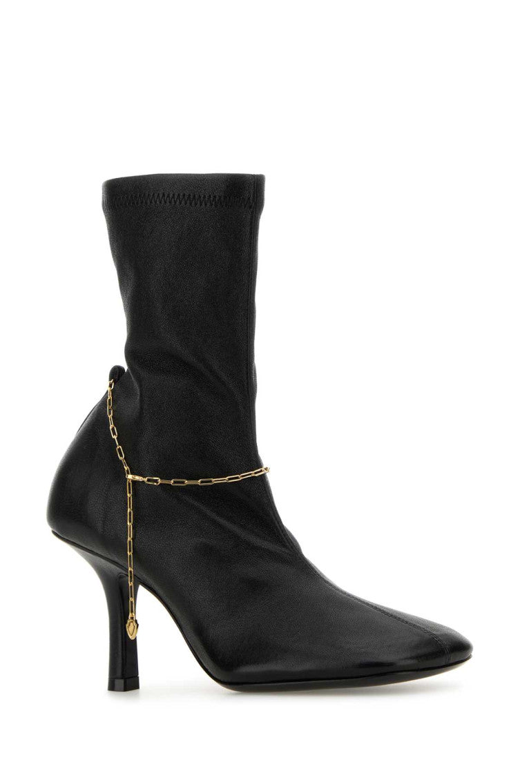 Black Leather Heels 2