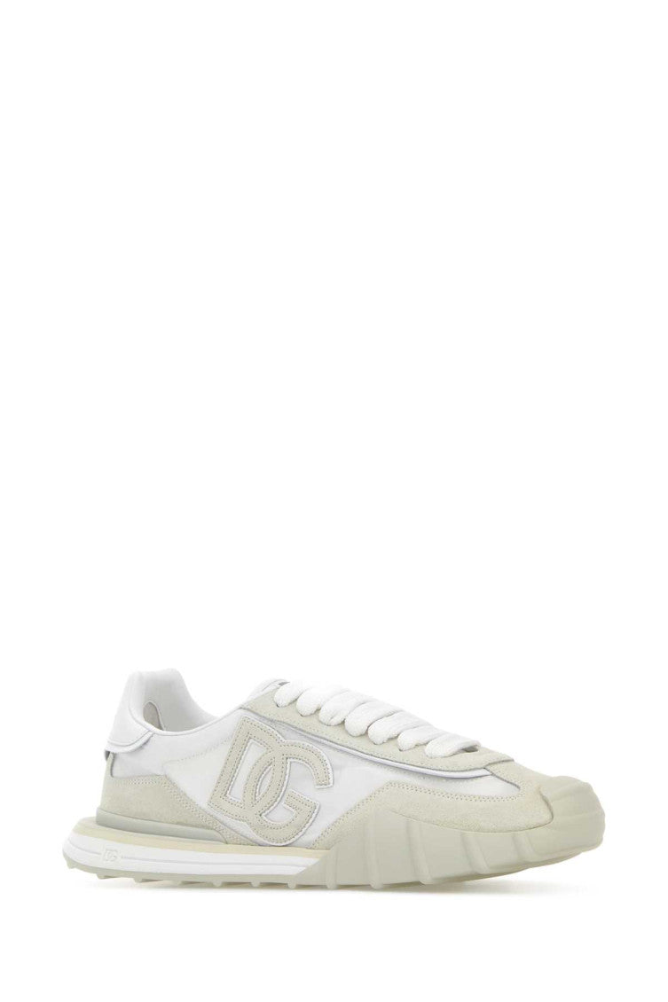 Beige Logo Sneakers 2