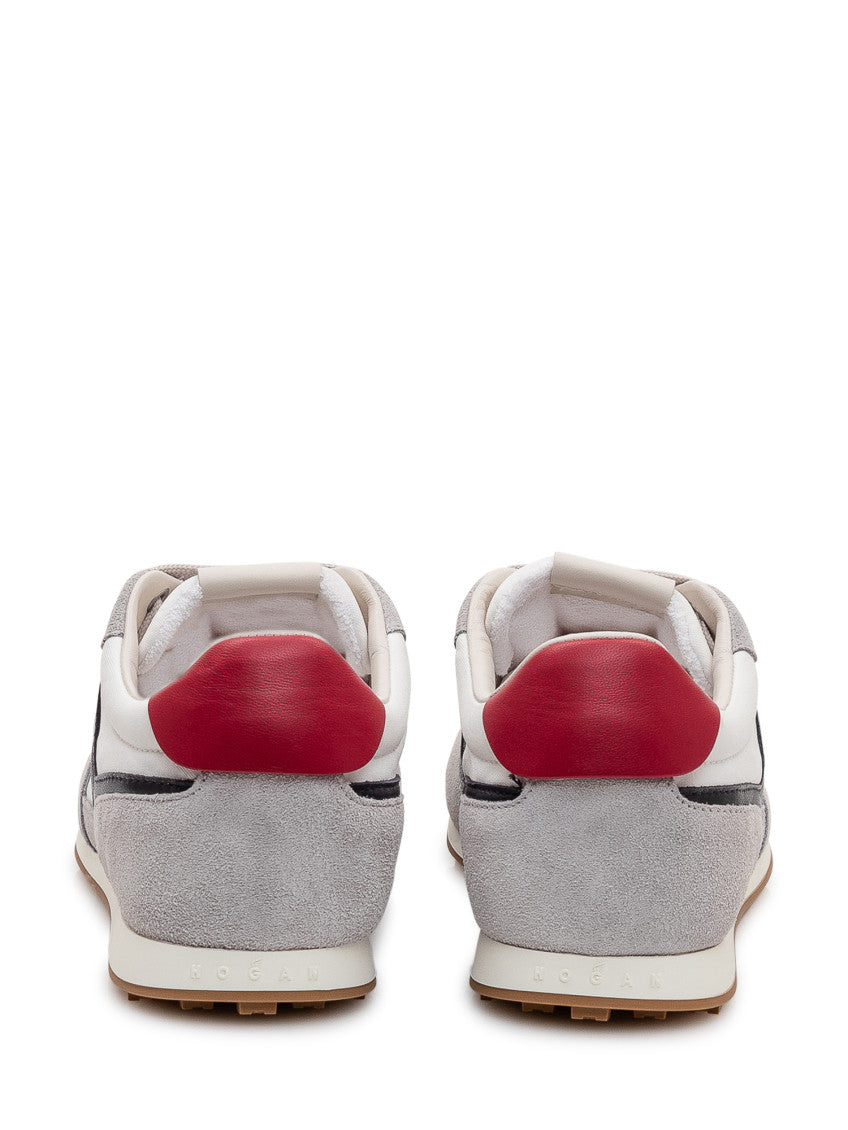 White Color Block Sneakers 3