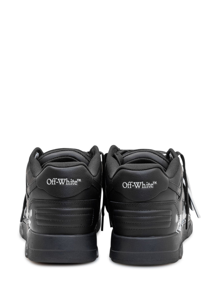 Black Graphic Print Sneakers 3