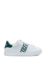 White Logo Greca Sneakers 1