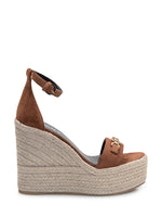 Brown Ankle-strap Wedges 1