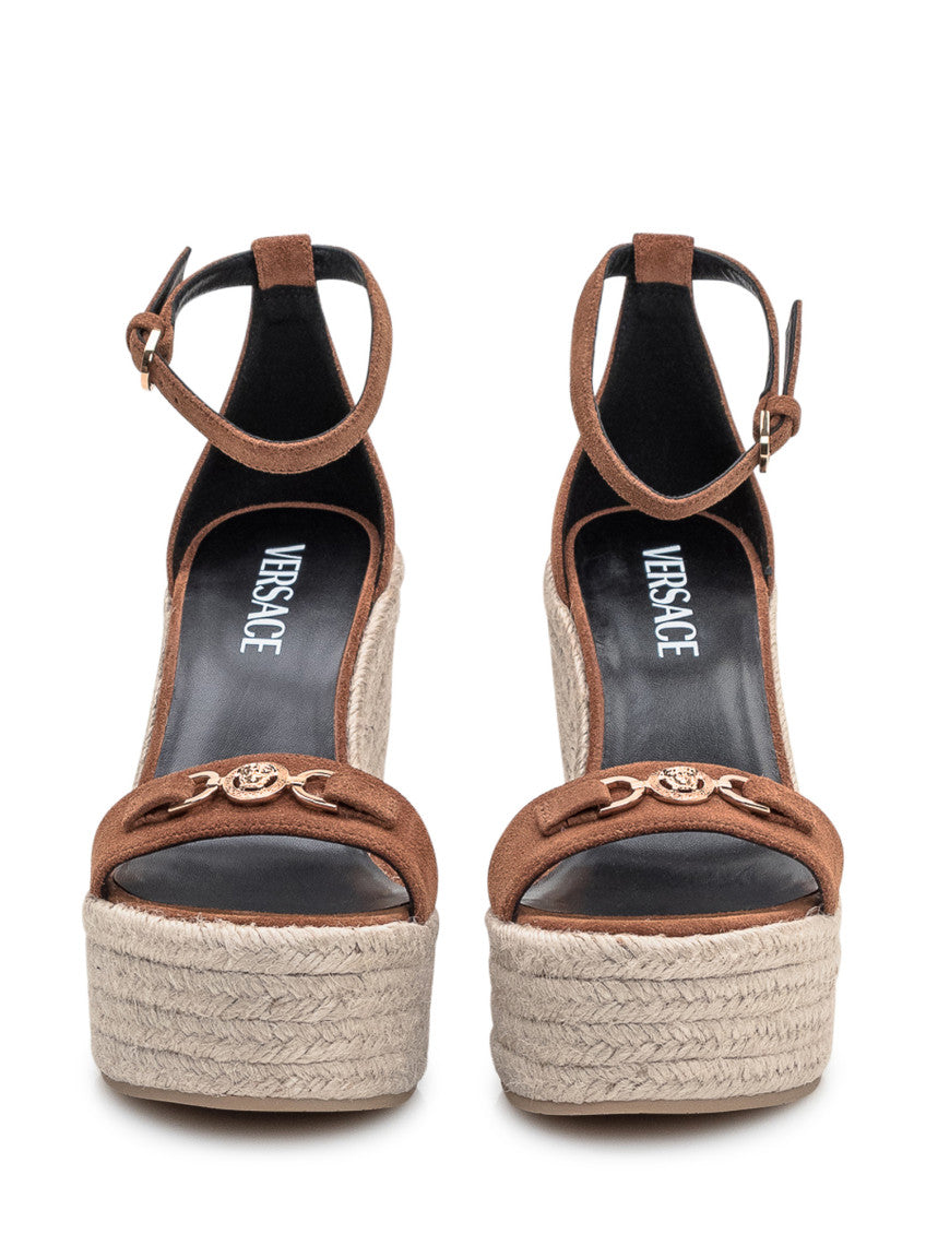 Brown Ankle-strap Wedges 2
