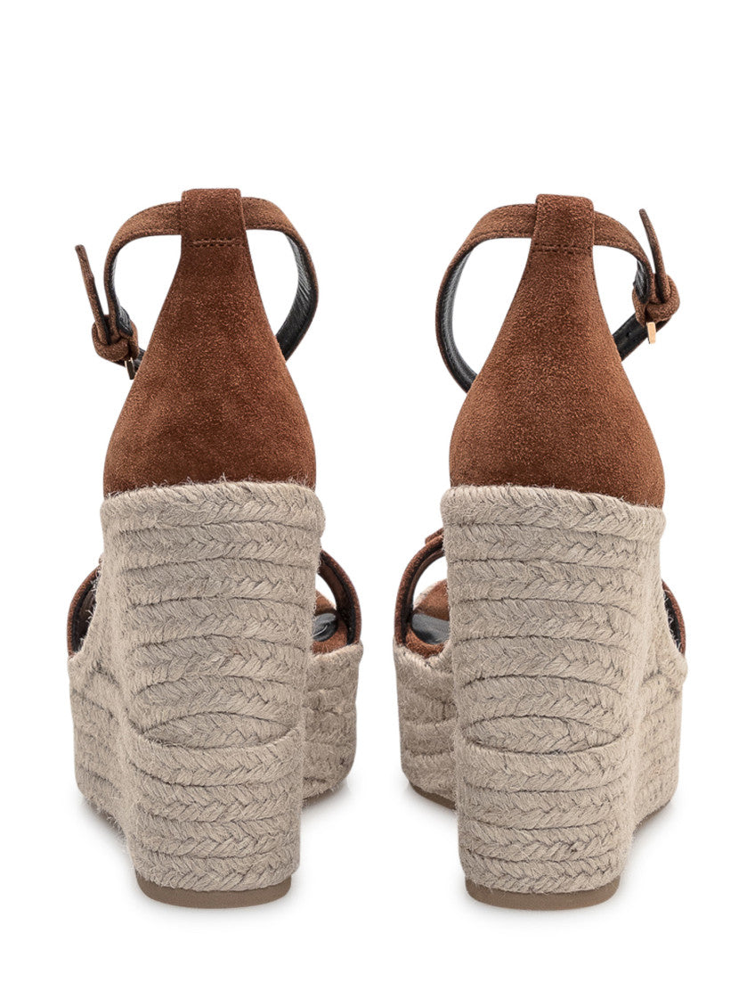 Brown Ankle-strap Wedges 3