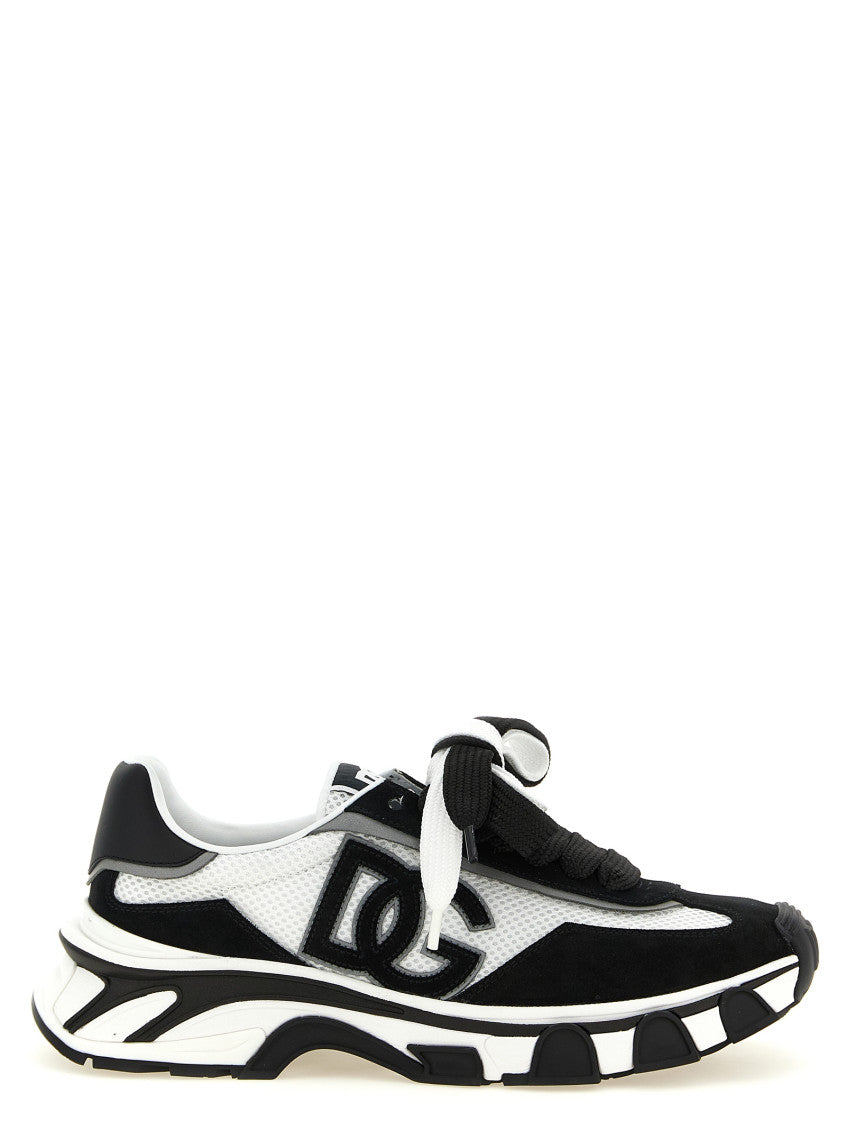 BlackWhite Logo Sneakers 1