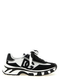 BlackWhite Logo Sneakers 1