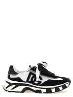 BlackWhite Logo Sneakers 1