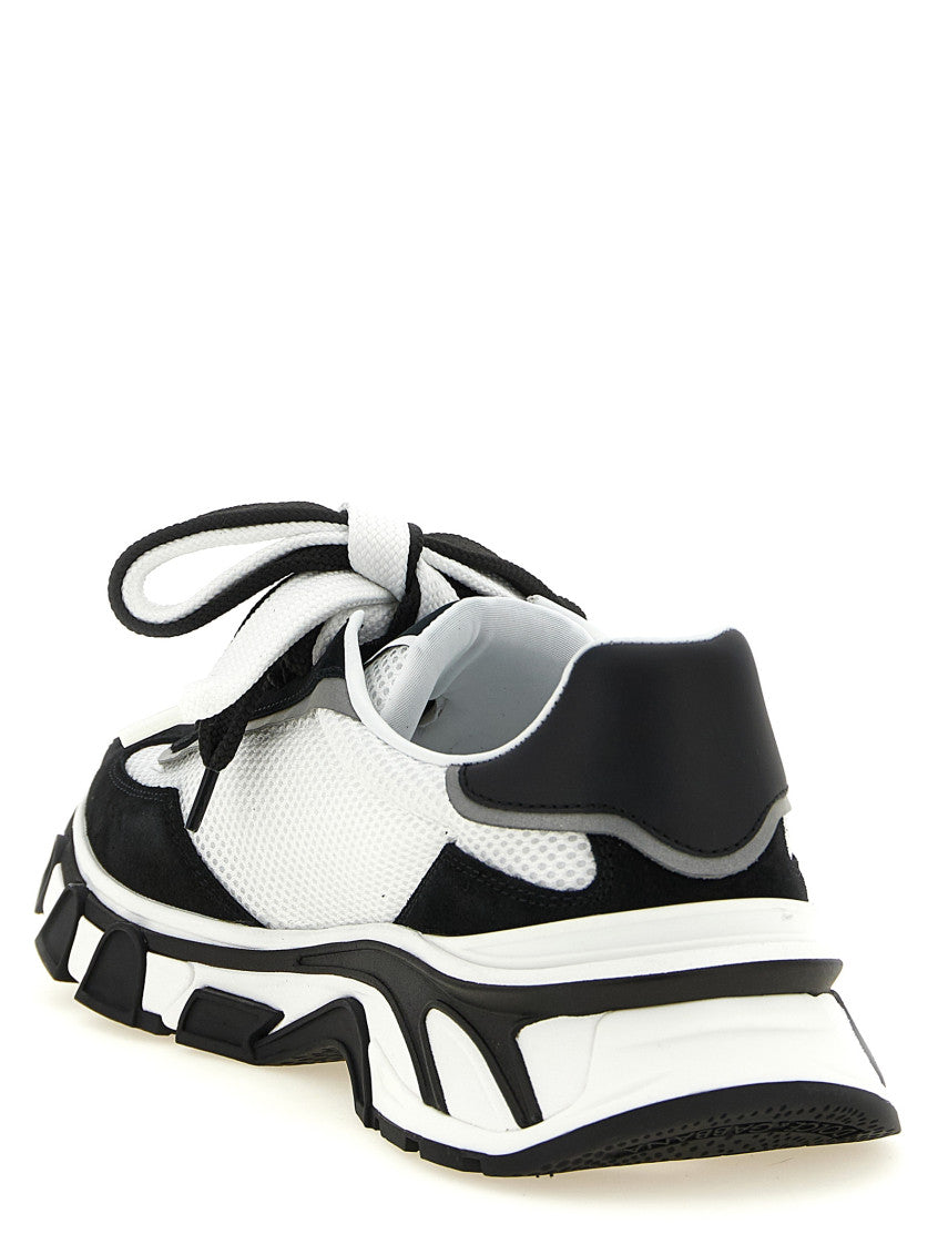 BlackWhite Logo Sneakers 3