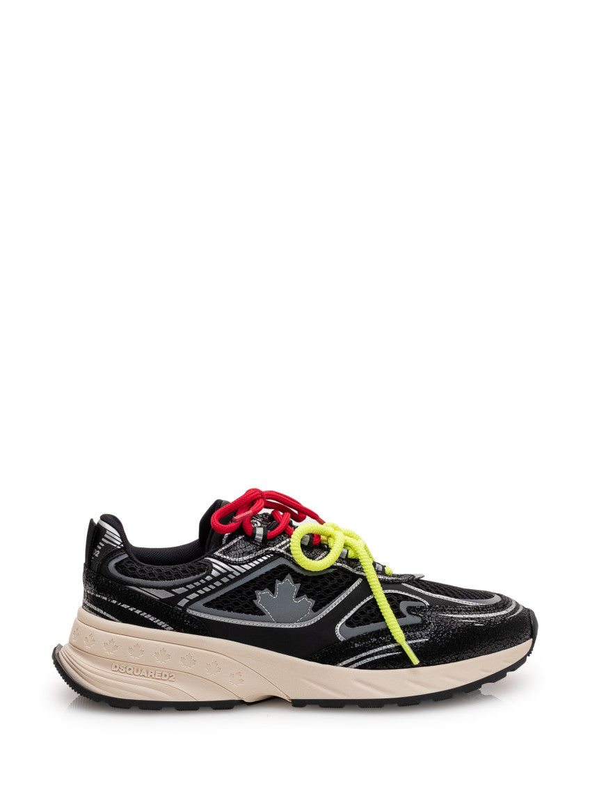 Black Textured Sneakers 1