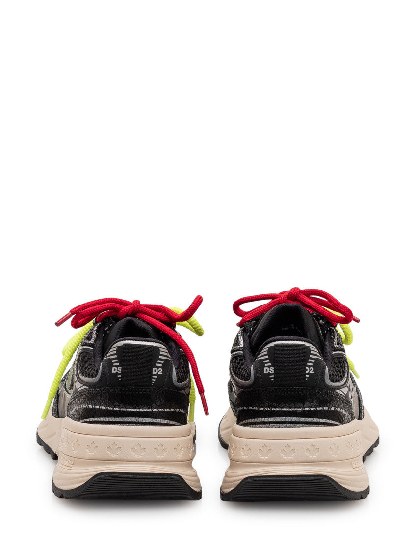 Black Textured Sneakers 3
