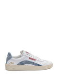 White Color Block Sneakers 1