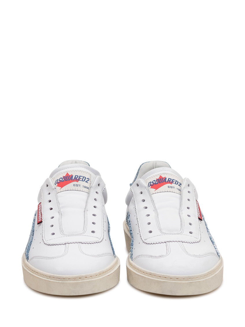 White Color Block Sneakers 2