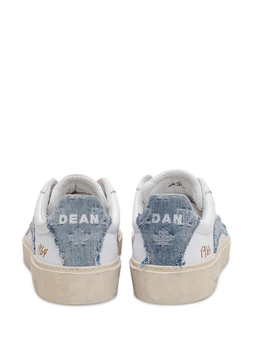 White Color Block Sneakers 3