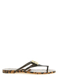 Leopard Print Slip On Sandals 1