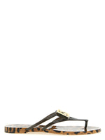 Leopard Print Slip On Sandals 1