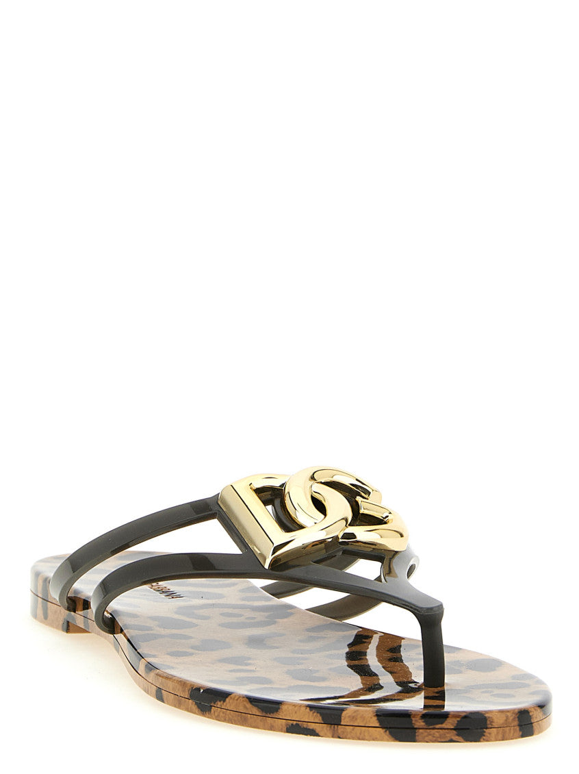 Leopard Print Slip On Sandals 2