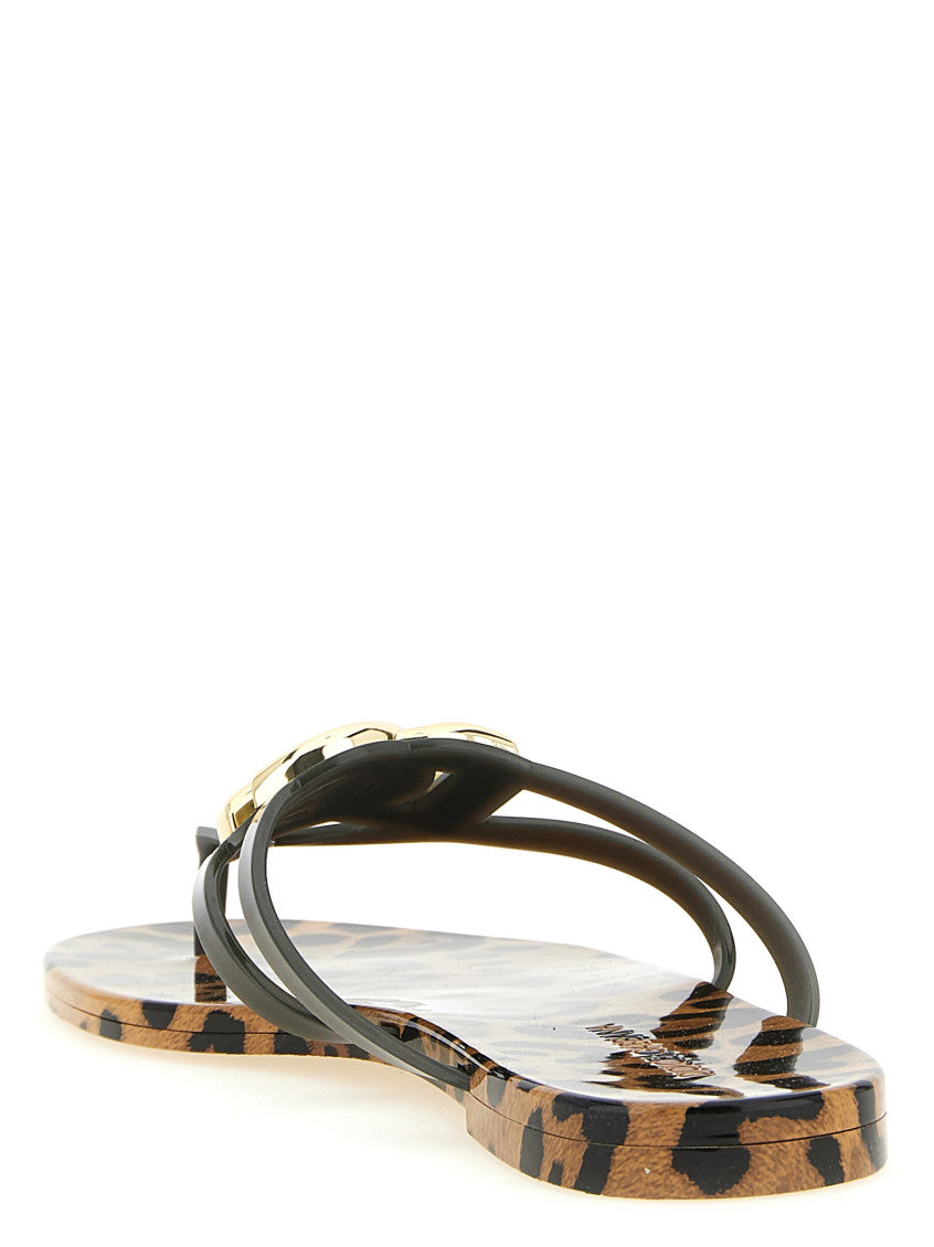 Leopard Print Slip On Sandals 3