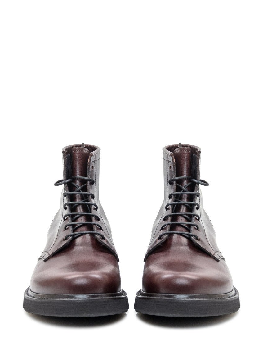 Brown Lace-up Boots 2