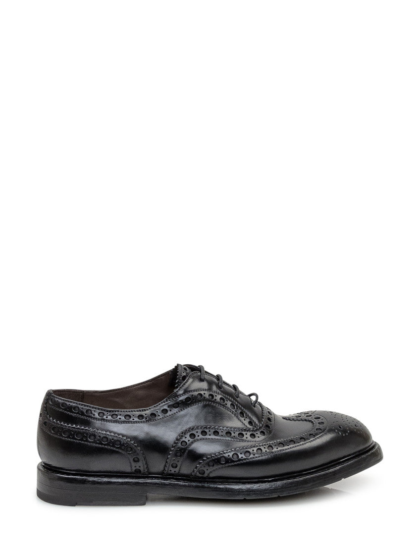Black Leather Lace-up Shoes 1