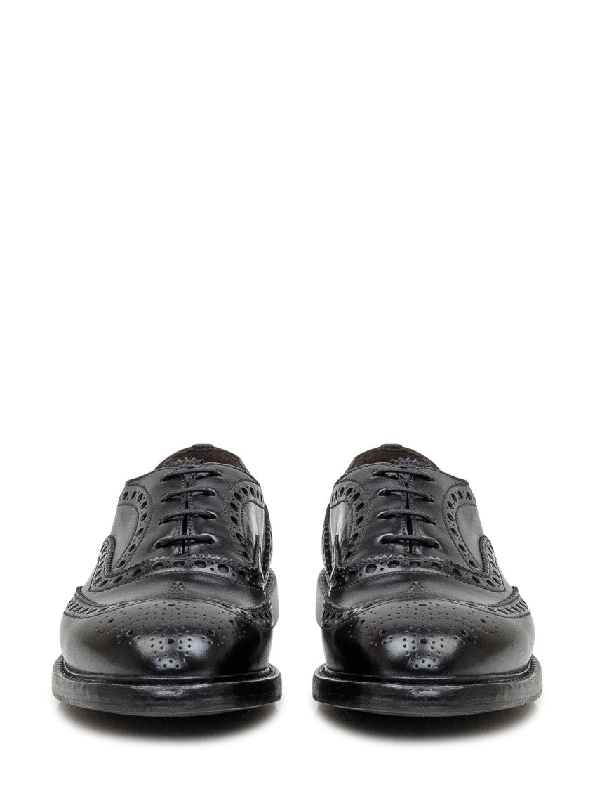 Black Leather Lace-up Shoes 2
