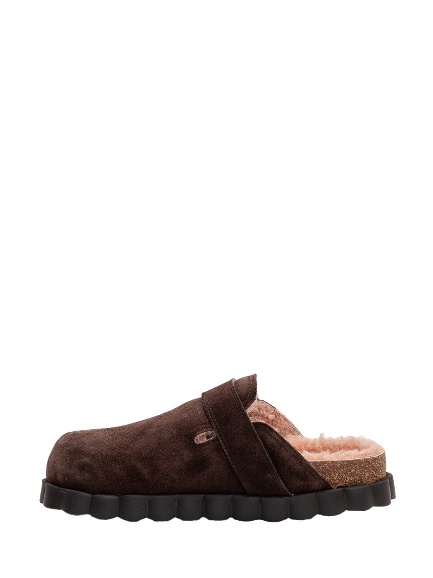 Brown Slip-on Mules 4