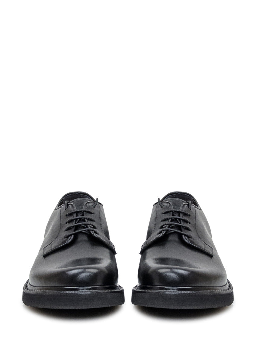 Black Leather Lace-up Shoes 2